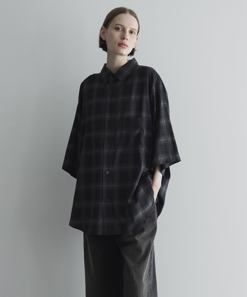 loose old tartan check shirt / ルーズオールドタータン柄
