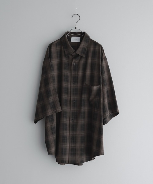 く*ろ様 loose old tartan check shirt / reme loose old tartan check shirt / ルーズオールドタータン柄