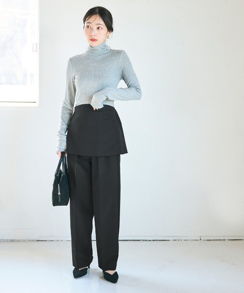 coca（coca）（コカ）の「2点セット ベアセットアップ（チューブトップ・レディース・チャコール/ブラック・M/L）」の9枚目の写真