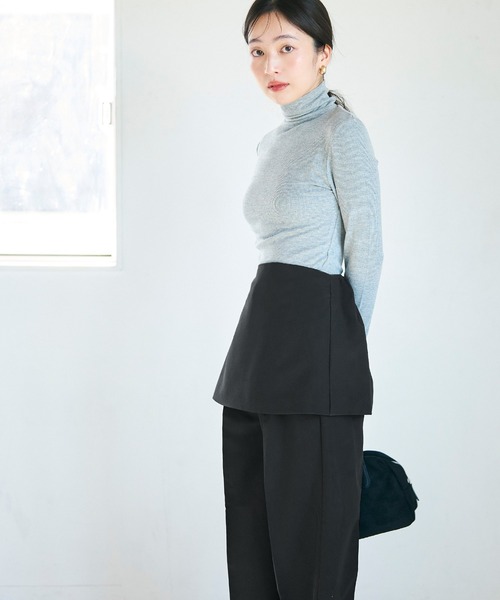 coca（coca）（コカ）の「2点セット ベアセットアップ（チューブトップ・レディース・チャコール/ブラック・M/L）」の10枚目の写真