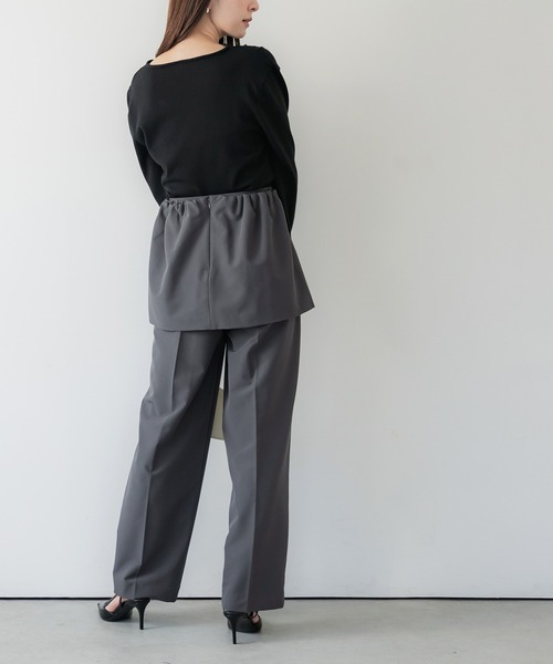 coca（coca）（コカ）の「2点セット ベアセットアップ（チューブトップ・レディース・チャコール/ブラック・M/L）」の13枚目の写真