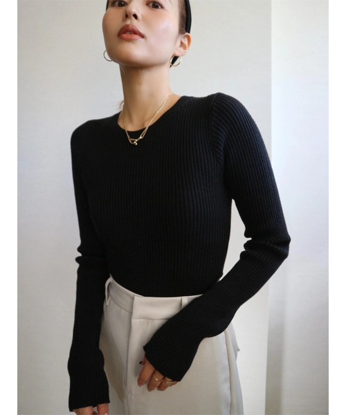 ニット+セーター trunk88 Rib Knit Body Suit Rib Knit Body Suit（Tシャツ/カットソー）｜TRUNC 88（トランク