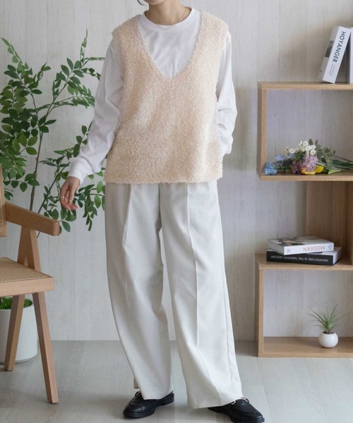 NAVY(ネイビー)の「nAvy 時短テープニットアンサンブル(ニット/セーター・レディース・グレー系その他/ベージュ系その他・M/L)」の10枚目の写真