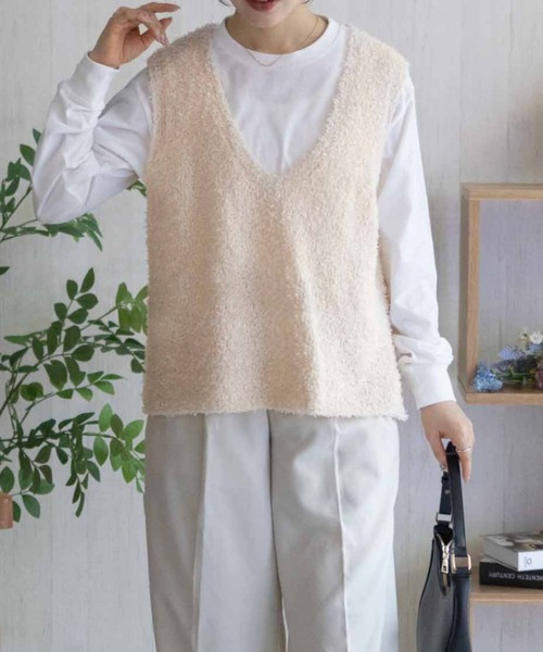 NAVY(ネイビー)の「nAvy 時短テープニットアンサンブル(ニット/セーター・レディース・グレー系その他/ベージュ系その他・M/L)」の11枚目の写真