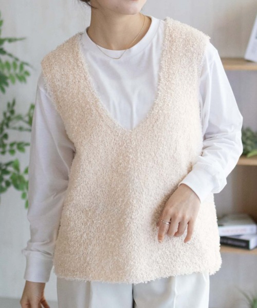 NAVY(ネイビー)の「nAvy 時短テープニットアンサンブル(ニット/セーター・レディース・グレー系その他/ベージュ系その他・M/L)」の12枚目の写真