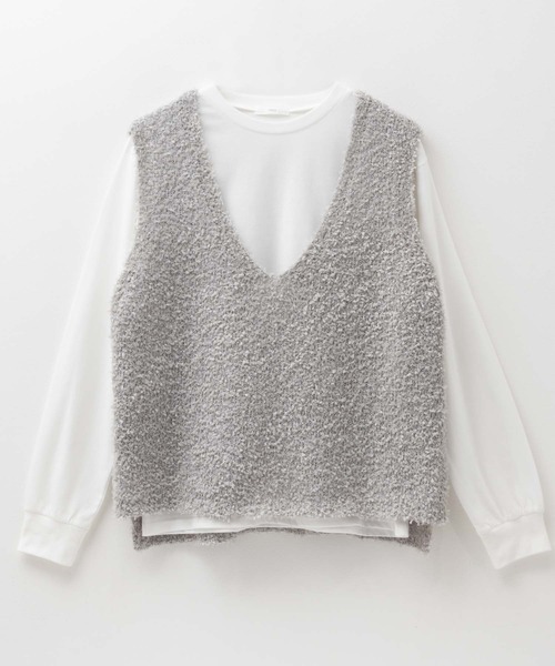 NAVY(ネイビー)の「nAvy 時短テープニットアンサンブル(ニット/セーター・レディース・グレー系その他/ベージュ系その他・M/L)」の17枚目の写真