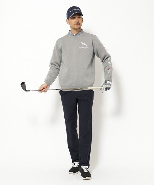 adabat（アダバット）の「ウォッシャブル素材 サルーキジャカードニット（ニット/セーター・メンズ・グレー/ネイビー/オレンジ・50/48/46）」の17枚目の写真