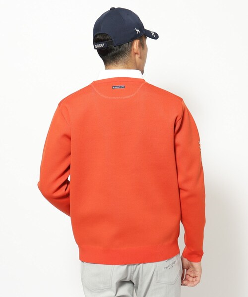 adabat（アダバット）の「ウォッシャブル素材 サルーキジャカードニット（ニット/セーター・メンズ・グレー/ネイビー/オレンジ・50/48/46）」の8枚目の写真