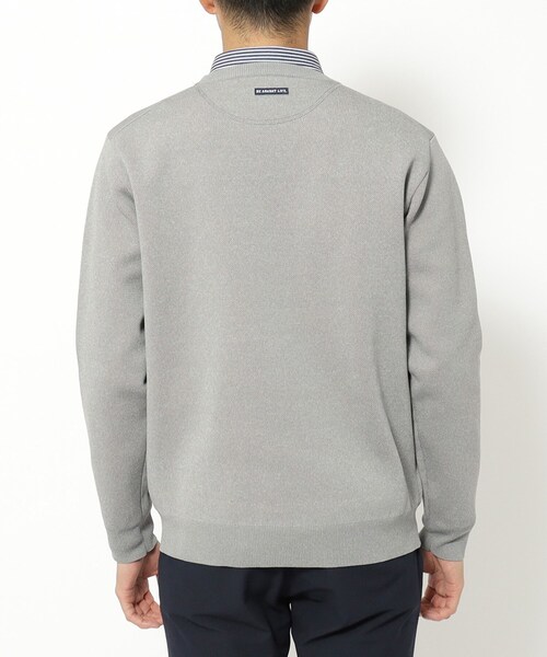 adabat（アダバット）の「ウォッシャブル素材 サルーキジャカードニット（ニット/セーター・メンズ・グレー/ネイビー/オレンジ・50/48/46）」の13枚目の写真