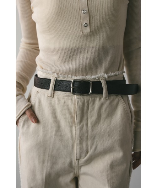 STYLEMIXER(スタイルミキサー)の「スプリットレザーベルト(ベルト・レディース・ブラック/ブラウン・FREE)」の2枚目の写真