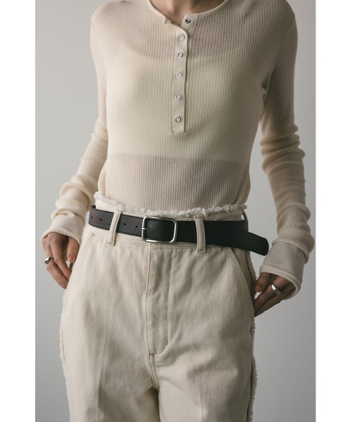 STYLEMIXER(スタイルミキサー)の「スプリットレザーベルト(ベルト・レディース・ブラック/ブラウン・FREE)」の8枚目の写真