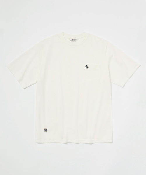 penguin BY MUNSINGWEAR(ペンギン バイ マンシングウェア)の「Pique crew neck T-shirt(Tシャツ/カットソー・メンズ・ベージュ/ネイビー/グリーン/レッド/ホワイト/ブラック・S/M/L/XL)」の2枚目の写真