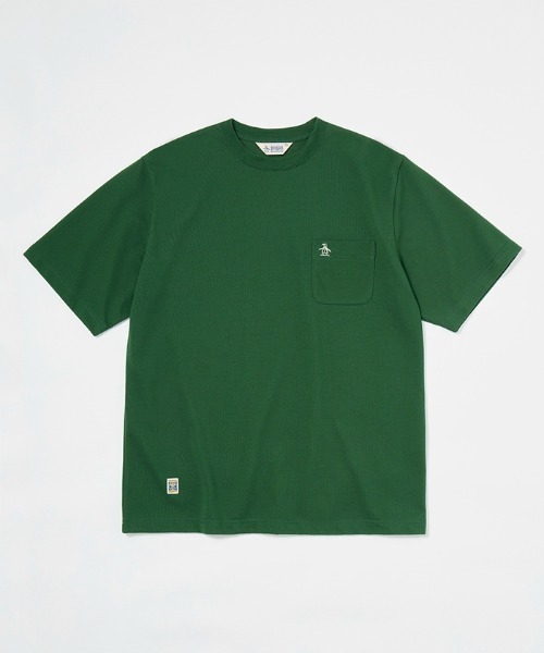 penguin BY MUNSINGWEAR(ペンギン バイ マンシングウェア)の「Pique crew neck T-shirt(Tシャツ/カットソー・メンズ・ベージュ/ネイビー/グリーン/レッド/ホワイト/ブラック・S/M/L/XL)」の4枚目の写真