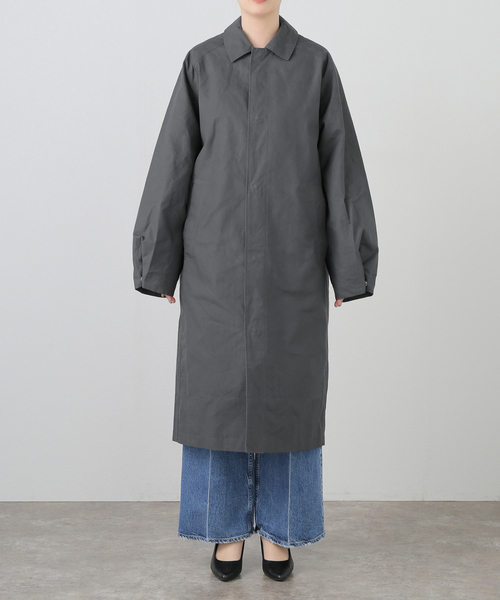 plage（プラージュ）の「BASERANGE/ベースレンジ EVEN LONG コート（ステンカラーコート・レディース・チャコールグレー・36/38）」の17枚目の写真