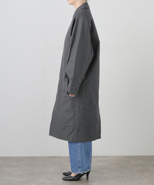plage（プラージュ）の「BASERANGE/ベースレンジ EVEN LONG コート（ステンカラーコート・レディース・チャコールグレー・36/38）」の18枚目の写真