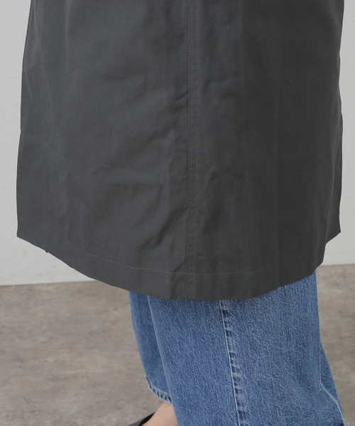 plage（プラージュ）の「BASERANGE/ベースレンジ EVEN LONG コート（ステンカラーコート・レディース・チャコールグレー・36/38）」の3枚目の写真
