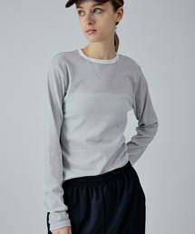 LAME RIB LONG SLEEVE CUTSEWN