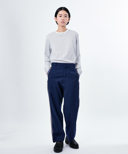 M TO R（ムウトアール）の「LAME RIB LONG SLEEVE CUTSEWN（Tシャツ/カットソー・レディース・ブラック/ホワイト/ラベンダー・38/40/42）」の4枚目の写真