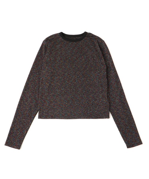 M TO R（ムウトアール）の「LAME RIB LONG SLEEVE CUTSEWN（Tシャツ/カットソー・レディース・ブラック/ホワイト/ラベンダー・38/40/42）」の18枚目の写真