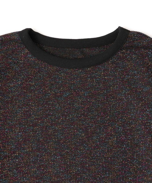 M TO R（ムウトアール）の「LAME RIB LONG SLEEVE CUTSEWN（Tシャツ/カットソー・レディース・ブラック/ホワイト/ラベンダー・38/40/42）」の21枚目の写真