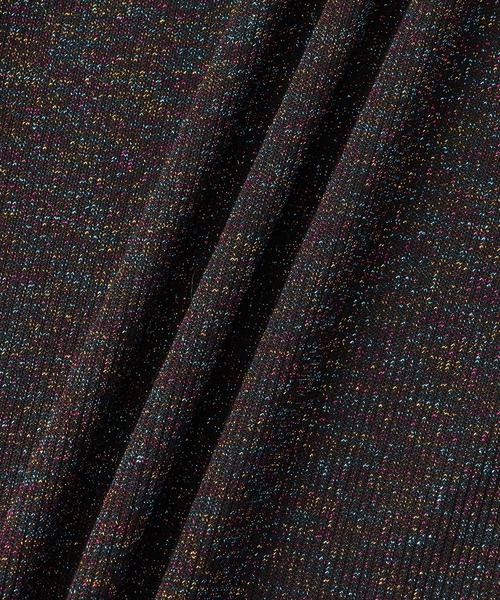 M TO R（ムウトアール）の「LAME RIB LONG SLEEVE CUTSEWN（Tシャツ/カットソー・レディース・ブラック/ホワイト/ラベンダー・38/40/42）」の22枚目の写真