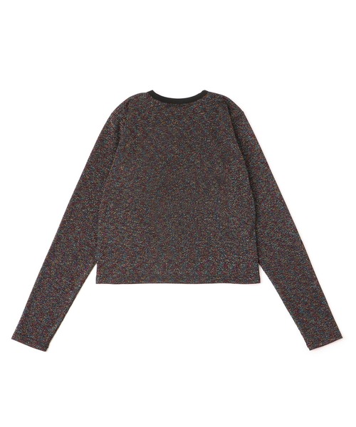 M TO R（ムウトアール）の「LAME RIB LONG SLEEVE CUTSEWN（Tシャツ/カットソー・レディース・ブラック/ホワイト/ラベンダー・38/40/42）」の20枚目の写真