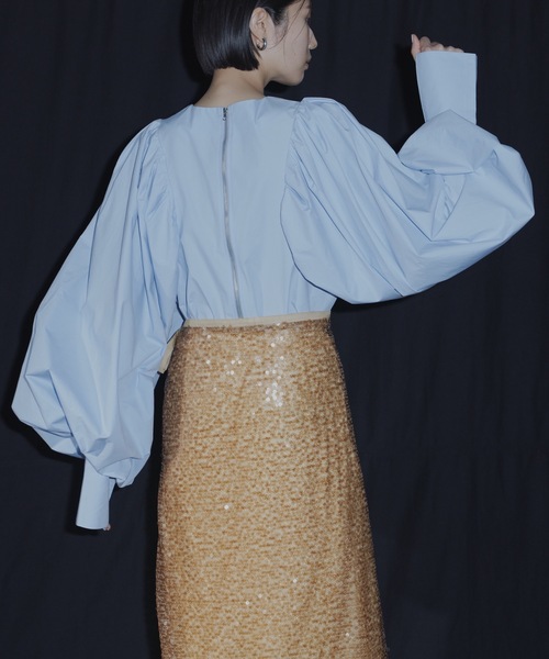 yae（ヤエ）の「ロングスカート（スカート・レディース・ライトグリーン・FREE）」の4枚目の写真