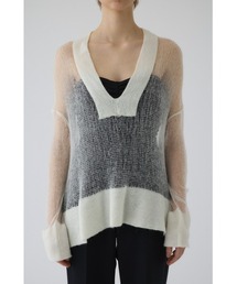 RIM.ARK | Low gauge mohair mix knit ローゲージモヘアミックスニット(ニット/セーター)