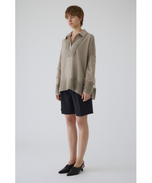 Low gauge mohair mix knit ローゲージモヘアミックスニット