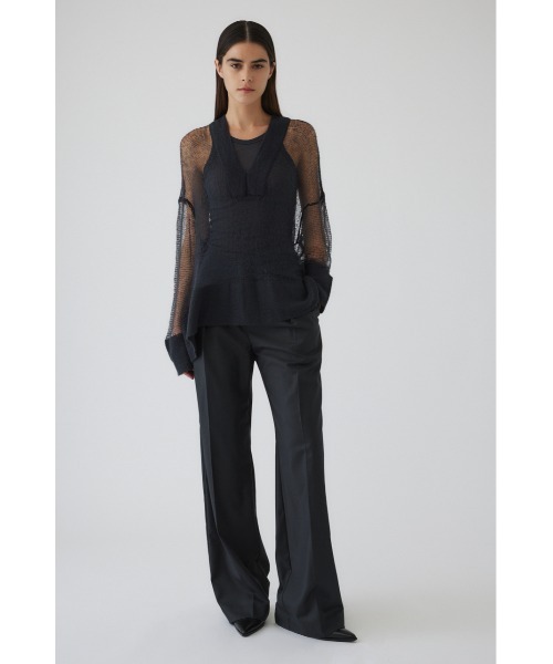 RIM.ARK(リムアーク)の「Low gauge mohair mix knit ローゲージモヘアミックスニット(ニット/セーター・レディース・ホワイト/グレー/グレイッシュベージュ・FREE)」の18枚目の写真