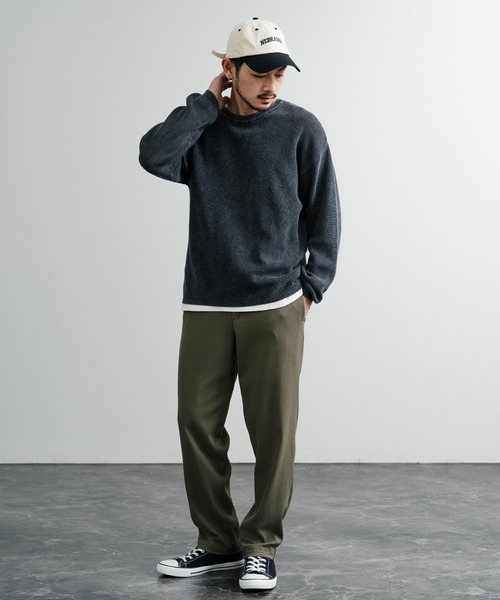 KRIFF MAYER（クリフメイヤー）の「KRIFF MAYER クリフメイヤー むちゃのびイージーパンツ/テーパードストレッチカラーパンツ 2437815（その他パンツ・メンズ・ライトグレー/ベージュ/ネイビー/ブラック/カーキ・M/XL/L）」の21枚目の写真