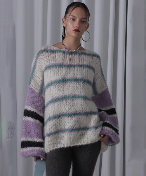 人気特価をすべて mici)モヘアミックスオーバーニット（ニット/セーター）｜ROSE トップス