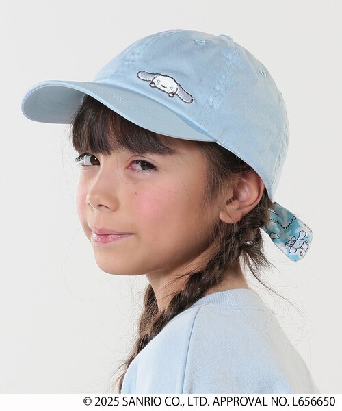 SHOO・LA・RUE(シューラルー)の「◆【サンリオキャラクターズ】バックリボンCAP(キャップ・キッズ・アイボリー/サックスブルー/ライトパープル・99)」の1枚目の写真
