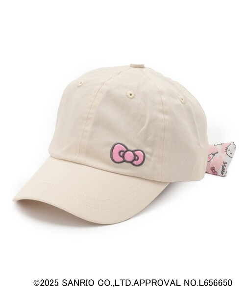 SHOO・LA・RUE(シューラルー)の「◆【サンリオキャラクターズ】バックリボンCAP(キャップ・キッズ・アイボリー/サックスブルー/ライトパープル・99)」の2枚目の写真
