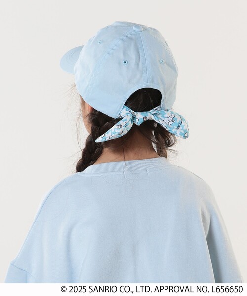 SHOO・LA・RUE(シューラルー)の「◆【サンリオキャラクターズ】バックリボンCAP(キャップ・キッズ・アイボリー/サックスブルー/ライトパープル・99)」の5枚目の写真
