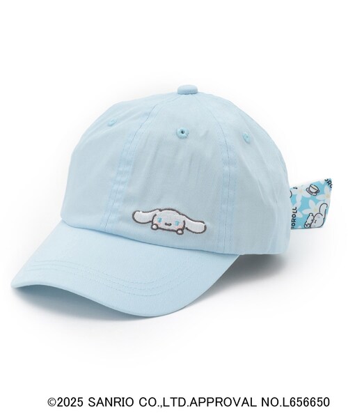SHOO・LA・RUE(シューラルー)の「◆【サンリオキャラクターズ】バックリボンCAP(キャップ・キッズ・アイボリー/サックスブルー/ライトパープル・99)」の7枚目の写真