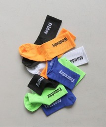 UNIT CHEST（ユニットチェスト）の「【UNIT CHEST】WEEK SOCKS　/ ロゴソックス5色展開（ソックス/靴下）」