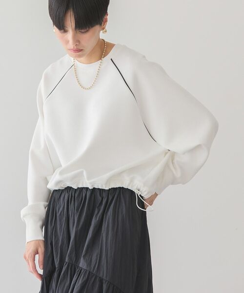 AMERICAN HOLIC(アメリカンホリック)の「スポーツMIXプルオーバー(スウェット・レディース・チャコールグレー/ライトグレー/オフホワイト・M/L)」の14枚目の写真