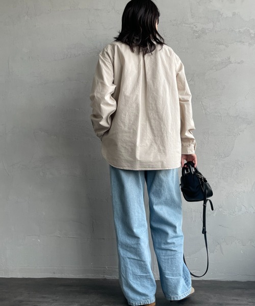 DANTON/ダントン] ラウンドカラー プルオーバー ショート