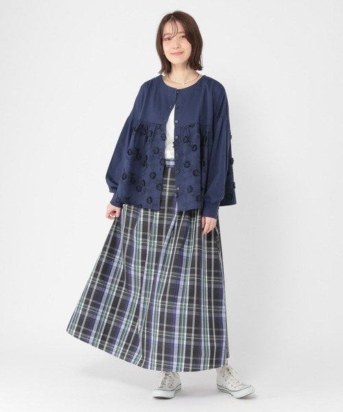 ✨美品✨BRIEFING スカートセットアップ ブルーグレー 立体ロゴ 3D SLY | FLOWING DRAPE 3D スカート (スカート(ロング) ) |SHEL