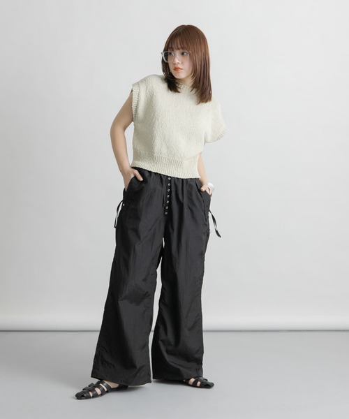 KBF（ケイビーエフ）の「ブークレニットベスト（ニット/セーター・レディース・ベージュ系その他/ブラウン/ピンク・ONE）」の13枚目の写真