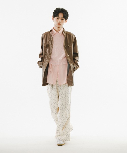 KBF（ケイビーエフ）の「ブークレニットベスト（ニット/セーター・レディース・ベージュ系その他/ブラウン/ピンク・ONE）」の21枚目の写真