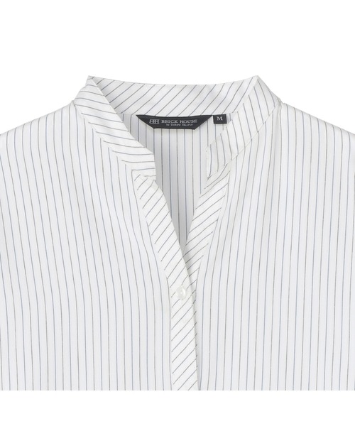 TOKYO SHIRTS(トウキョウシャツ)の「【吸水速乾】【COFREX】スキッパー 七分袖 レディースデザインシャツ(シャツ/ブラウス・レディース・ブルー・S/M/L/LL/XL)」の3枚目の写真