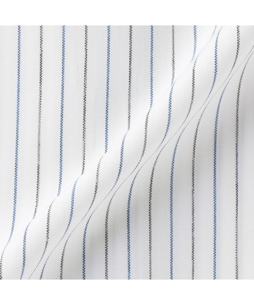 TOKYO SHIRTS(トウキョウシャツ)の「【吸水速乾】【COFREX】スキッパー 七分袖 レディースデザインシャツ(シャツ/ブラウス・レディース・ブルー・S/M/L/LL/XL)」の5枚目の写真