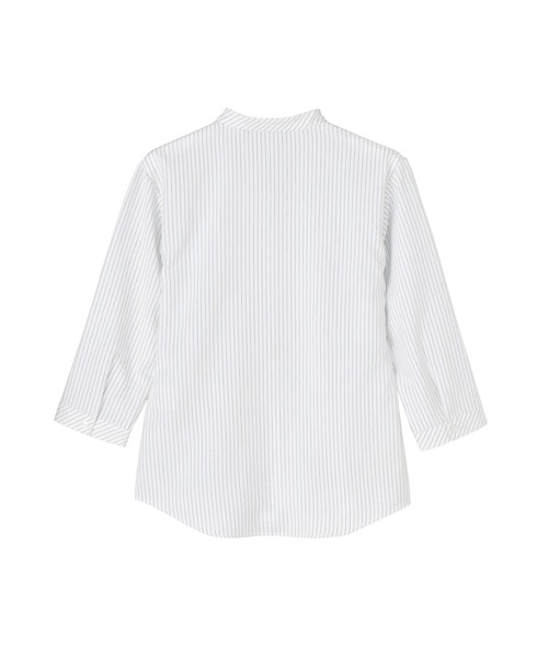 TOKYO SHIRTS(トウキョウシャツ)の「【吸水速乾】【COFREX】スキッパー 七分袖 レディースデザインシャツ(シャツ/ブラウス・レディース・ブルー・S/M/L/LL/XL)」の2枚目の写真