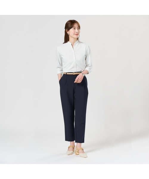 TOKYO SHIRTS(トウキョウシャツ)の「【吸水速乾】【COFREX】スキッパー 七分袖 レディースデザインシャツ(シャツ/ブラウス・レディース・ブルー・S/M/L/LL/XL)」の7枚目の写真