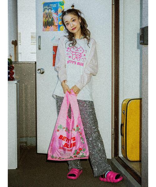 ショッパー柄 エコバッグ（ハンドバッグ）｜BETTY'S BLUE（べティーズ