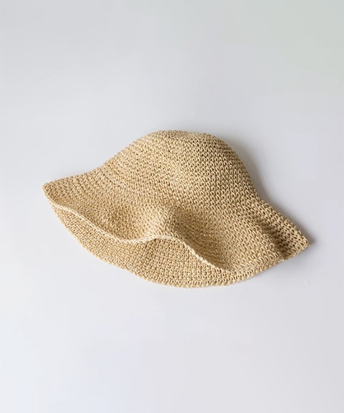 c.u.l（シーユーエル）の「つば広  麦わら ストローハット バケットハット cula1092（ハット・レディース・アイボリー/ベージュ・FREE）」の16枚目の写真