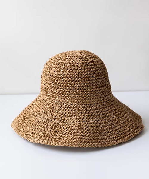 c.u.l（シーユーエル）の「つば広  麦わら ストローハット バケットハット cula1092（ハット・レディース・アイボリー/ベージュ・FREE）」の18枚目の写真