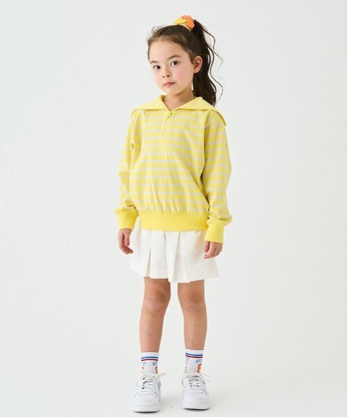minimal（ミニマル）の「セーラーカラープルオーバー（Tシャツ/カットソー・キッズ・ホワイト/ターコイズブルー/レモンイエロー・110cm/100cm/120cm/130cm/140cm）」の6枚目の写真